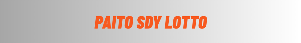 Paito SDY Lotto